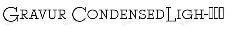 Gravur CondensedLigh字体转换